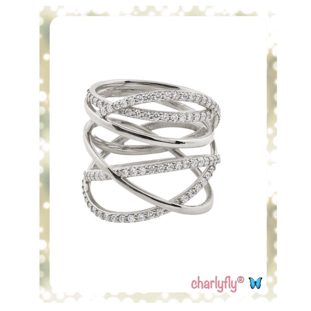 Intertwined Sterling Silver Ring